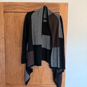InCashmere Cardigan Sweater Color Block